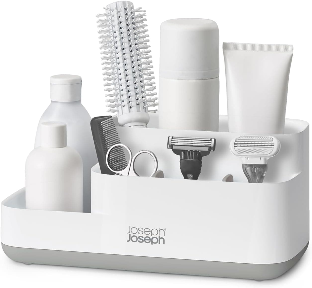 Joseph Joseph EasyStore Bathroom Storage Countertop Organizer Caddy , Gray