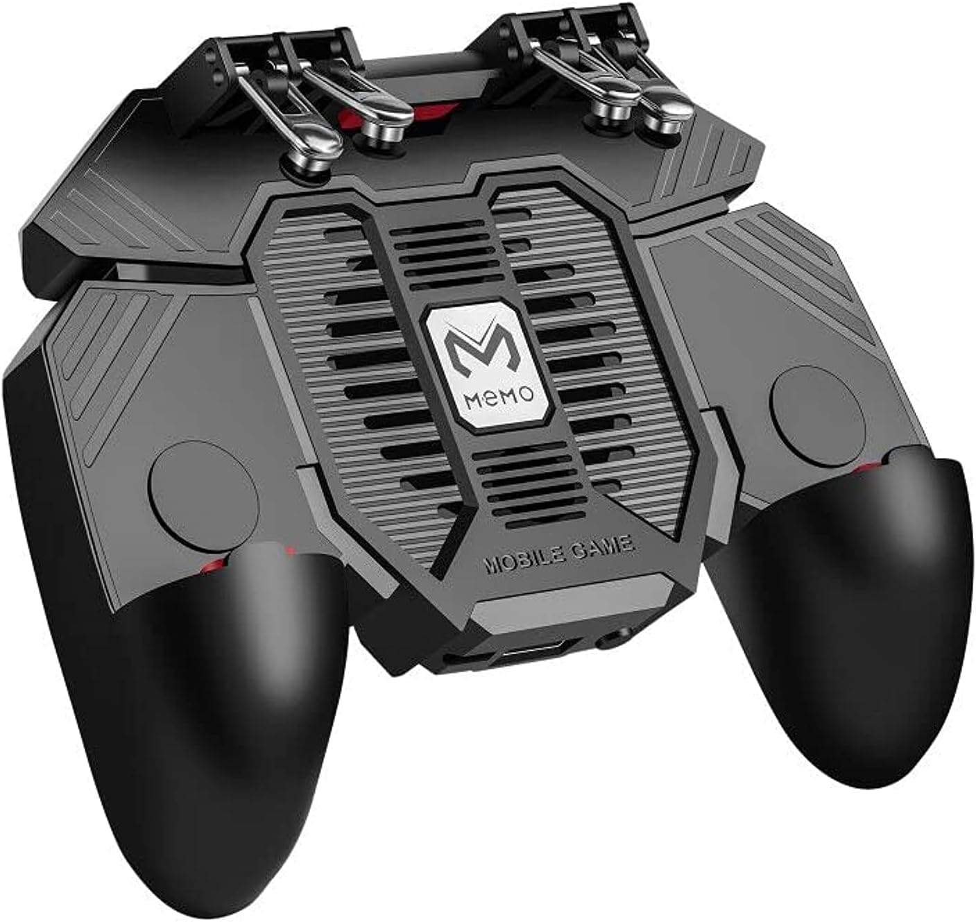 Mobile Game Controller for iPhone & Android, Pubg Mobile Controller with Cooling Fan, Phone Triggers for Gaming, Gaming Grip Joystick Gamepad Shoot Aim Keys for 4.7-6.5" Phone