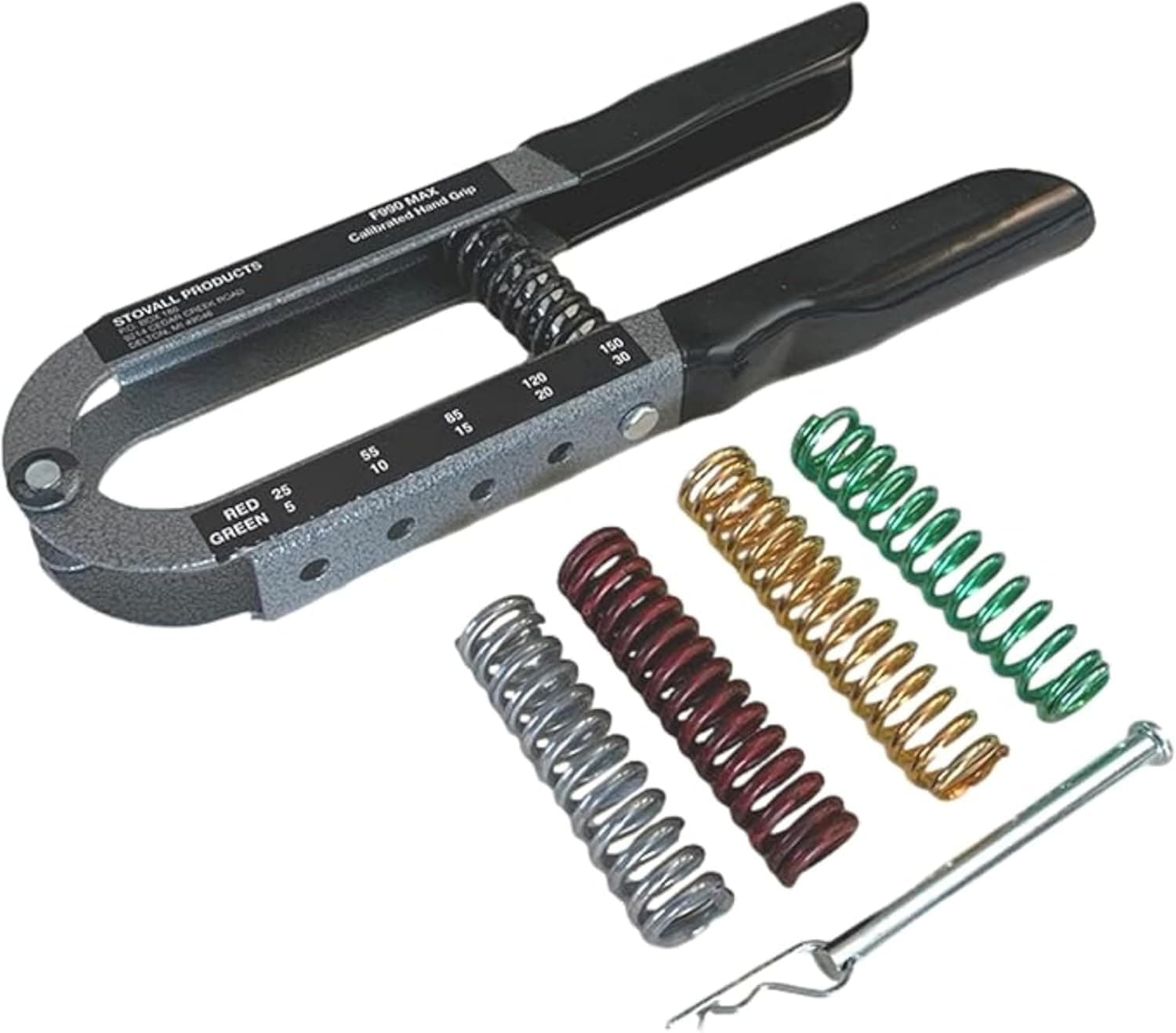 Stovall Adjustable Grip Strength Trainer | Professional Physical Therapy Hand Grip Exerciser | Rehab Hand Exerciser with Resistance from 5 to 150 lbs, Made In The USA