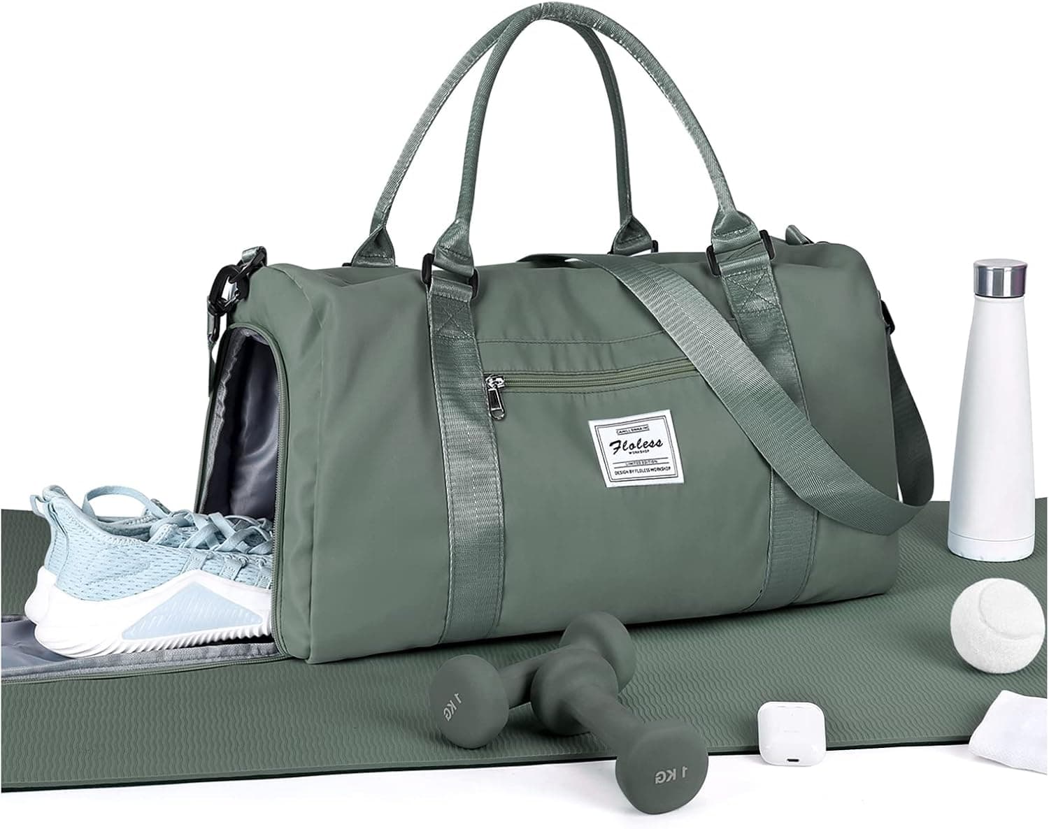 Gym Bag Womens,Travel Duffel Carry on Bag Sport Tote Bag Weekend Overnight Bag