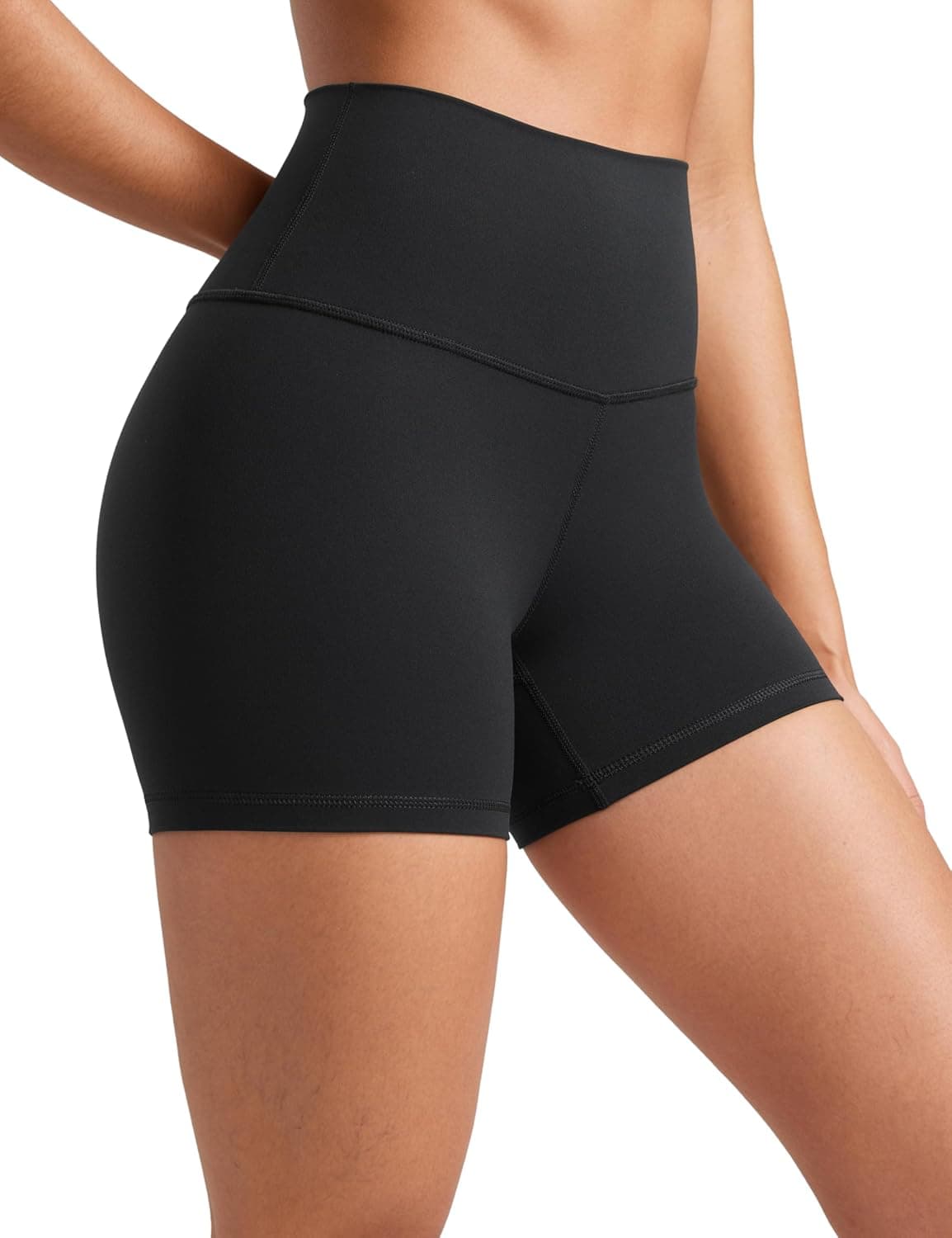 CRZ YOGA Butterluxe Biker Shorts 4'' - High Waisted Booty Workout Volleyball Yoga Womens Spandex