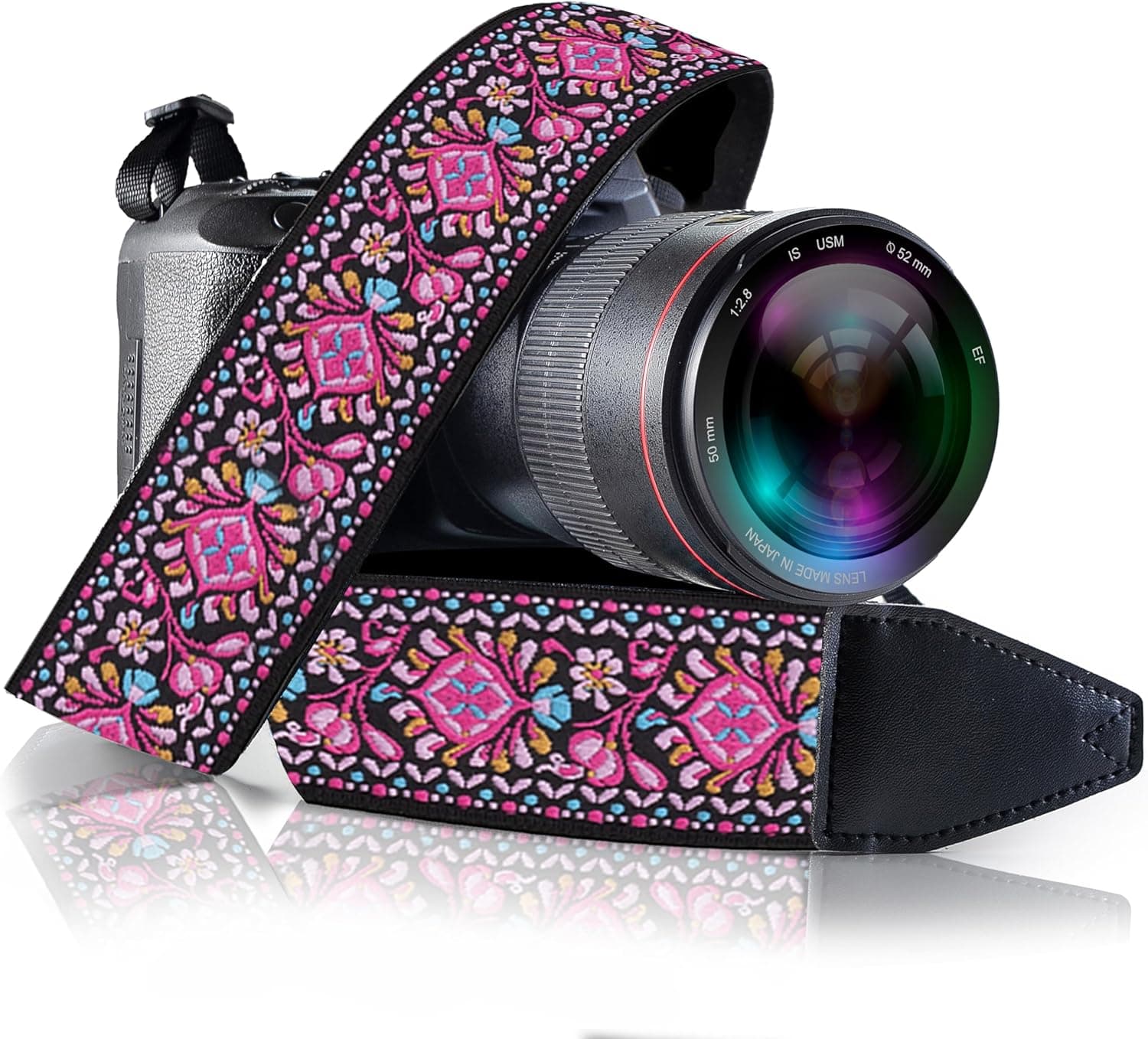 Art Tribute Camera Strap for All DSLR and Mirrorless Cameras. Add Your Name Or Initials Make It a Personalized Gift