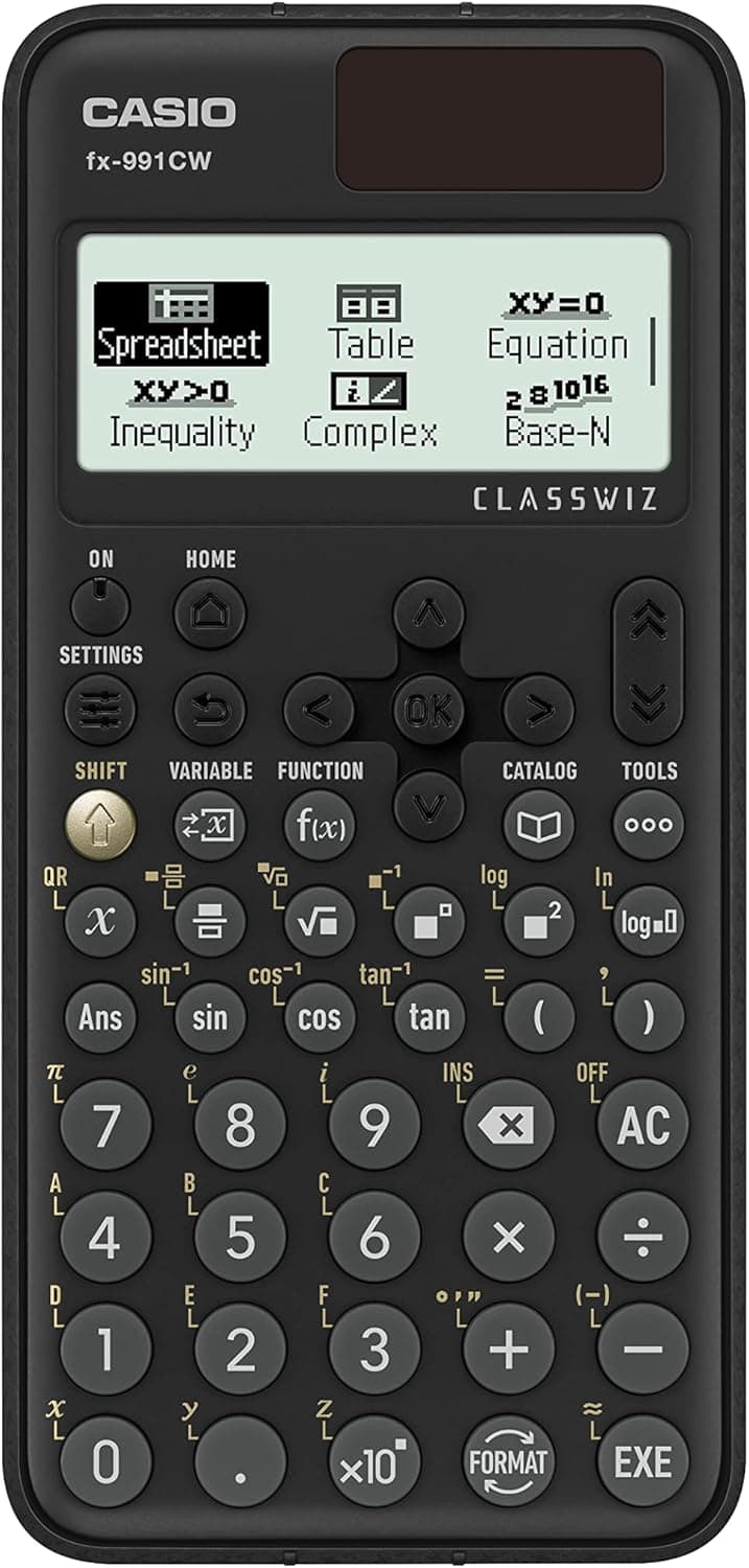 Casio fx-991CWโ Advanced Scientific Calculator with High-Res 4-Tone Display | Natural Textbook Display | 540+ Functions, Numeric Calculus, Matrix Solver | Ideal for Engineering, Science & Exams