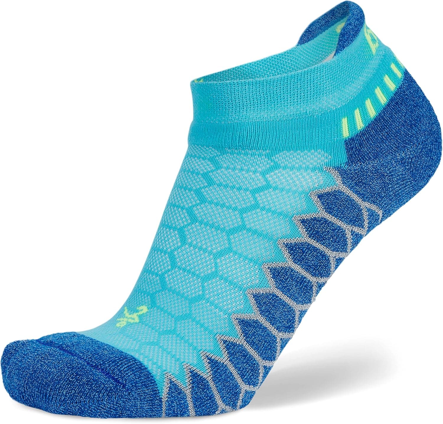 Balega Silver Compression Fit Performance No Show Athletic Running Socks for Men and Women (1 Pair)