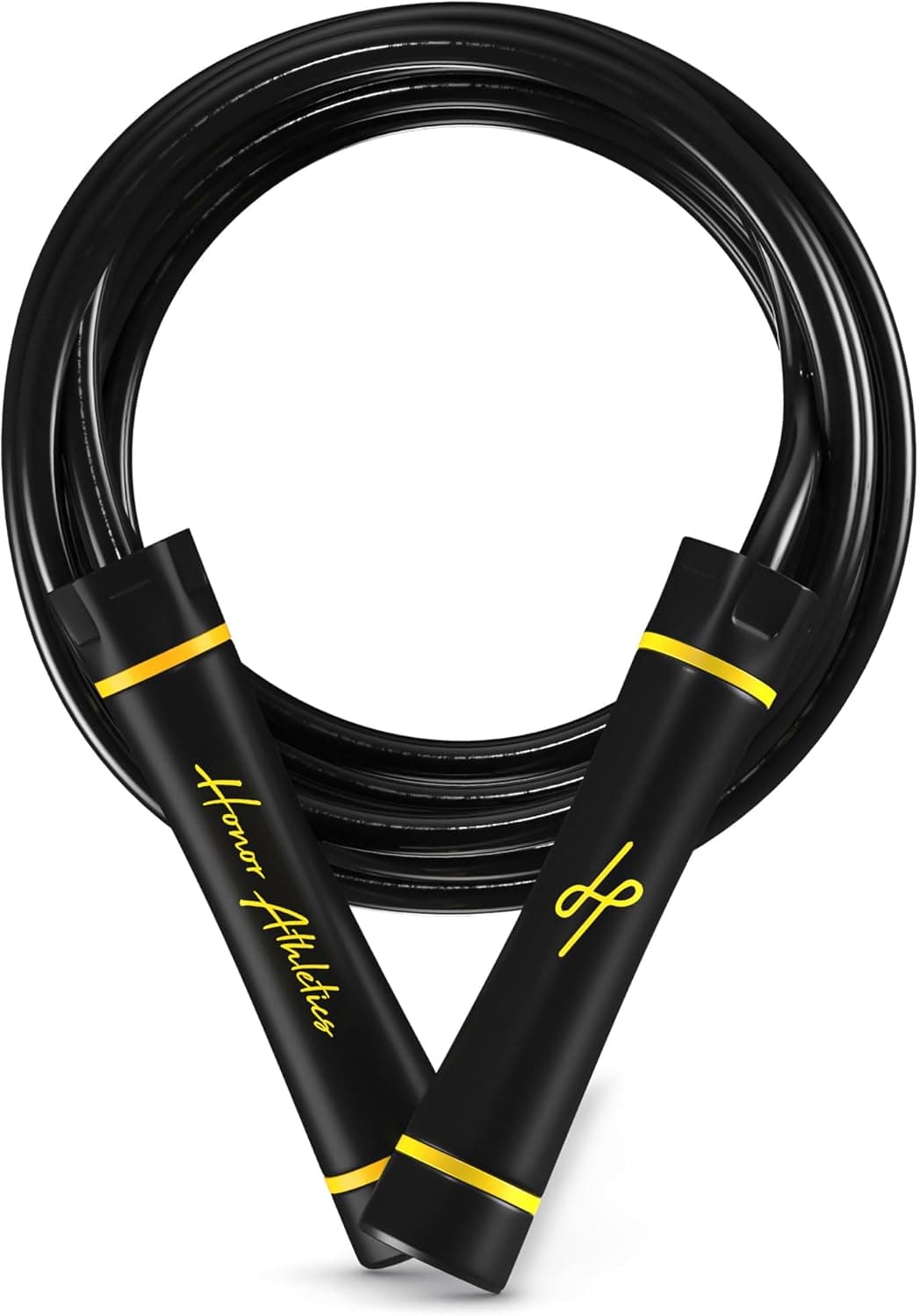 Honor Athletics 3.0 Muay Thai Style Weighted Jump Rope/Crafted for High-Intensity Training/Muay Thai & MMA - Lasting PVC Jump Rope - Heavy 1.1lb PVC Jump Ropes for Fitness