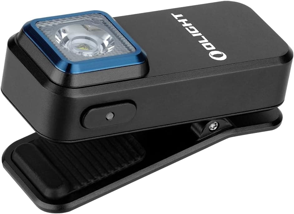 OLIGHT Oclip Rechargeable EDC Flashlight 300 Lumens Dual Sources Compact Pocket Clip Light, Convenient USB C Charging, Magnetic Flash Lights for Working, Cycling, Emergency, Signaling Tool(Black)