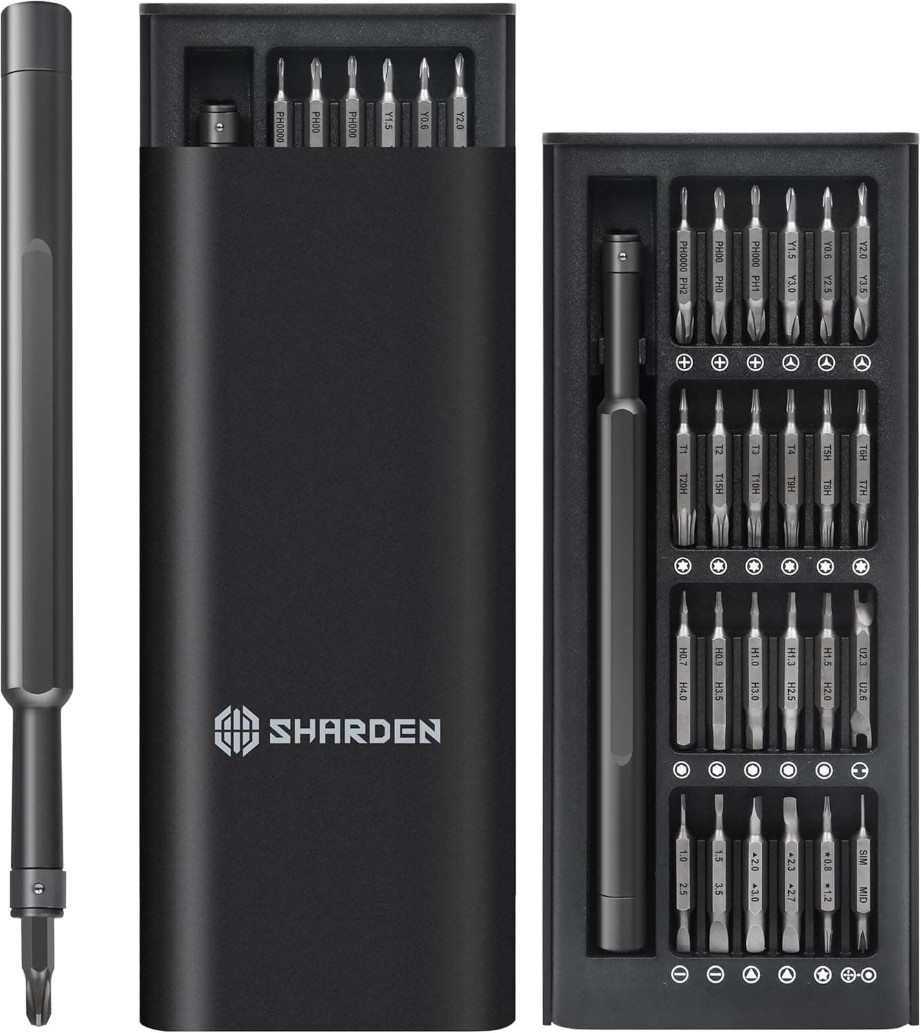 Precision Screwdriver Set 49 in 1 SHARDEN Small Screwdriver Set Magnetic Repair Tool Kit for Laptop, iPhone, Cell Phone, PC, MacBook, Tablet, Computer, PS5, PS4, Electronic, Glasses, Watch