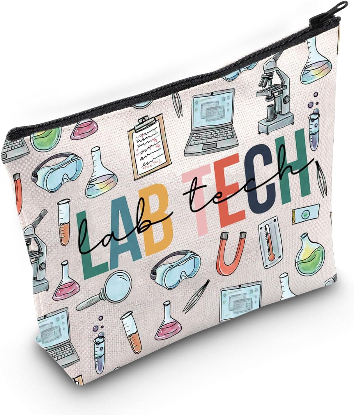 WZMPA Lab Tech Survival Kit Laboratory Technician Appreciation Gift Laboratory Technician Zipper Pouch Makeup Bag Lab Technologist Merchandise (Lab Tech)