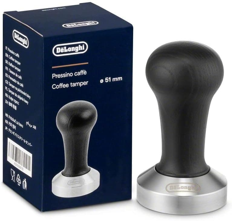 De'Longhi DLSC080 Black Wood Espresso Coffee Tamper