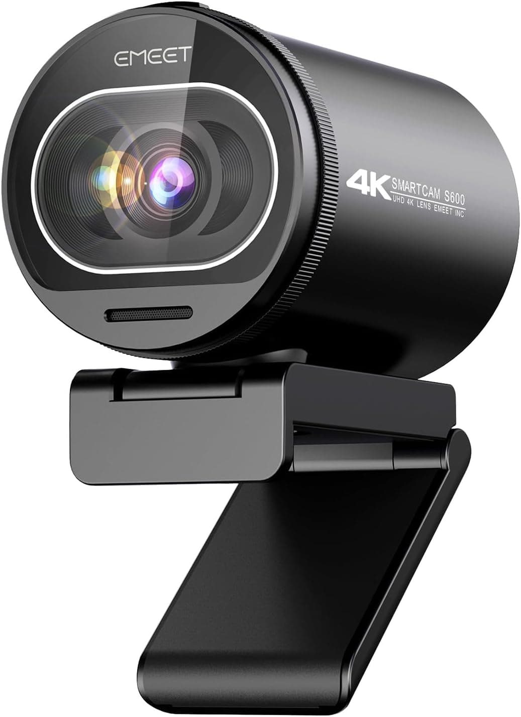 EMEET S600 4K Webcam for Streaming - Sony 1/2.55'' Sensor, PDAF Autofocus, 1080P@60FPS, 2 Noise Reduction Mics, Built-in Privacy Cover, 73° FOV, Streaming Camera for Live Commerce/Gaming/Beauty