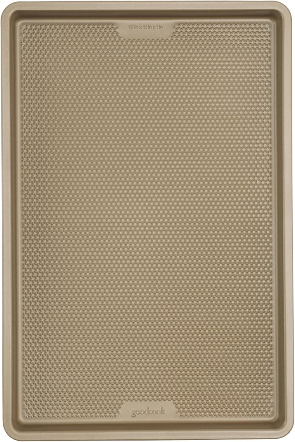 GoodCook BestBake Nonstick Textured Carbon Steel Cookie Sheet, 11" x 17", Large Baking Sheet, Even Heating, Scratch-Resistant, Non-Toxic, Durable, Ideal for Baking and Sheet Pan Dinners
