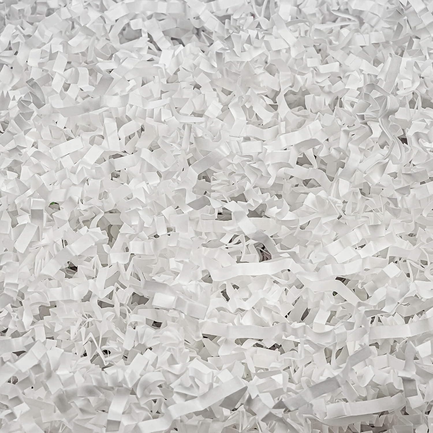 Sukh Crinkle Cut Paper - Paper Shred Filler as Confetti Paper Stuffing Baskets Filler for Cute Easter Wedding Birthday Decorative Craft Box Bags Wrapping Supplies 4.9OZ (White)
