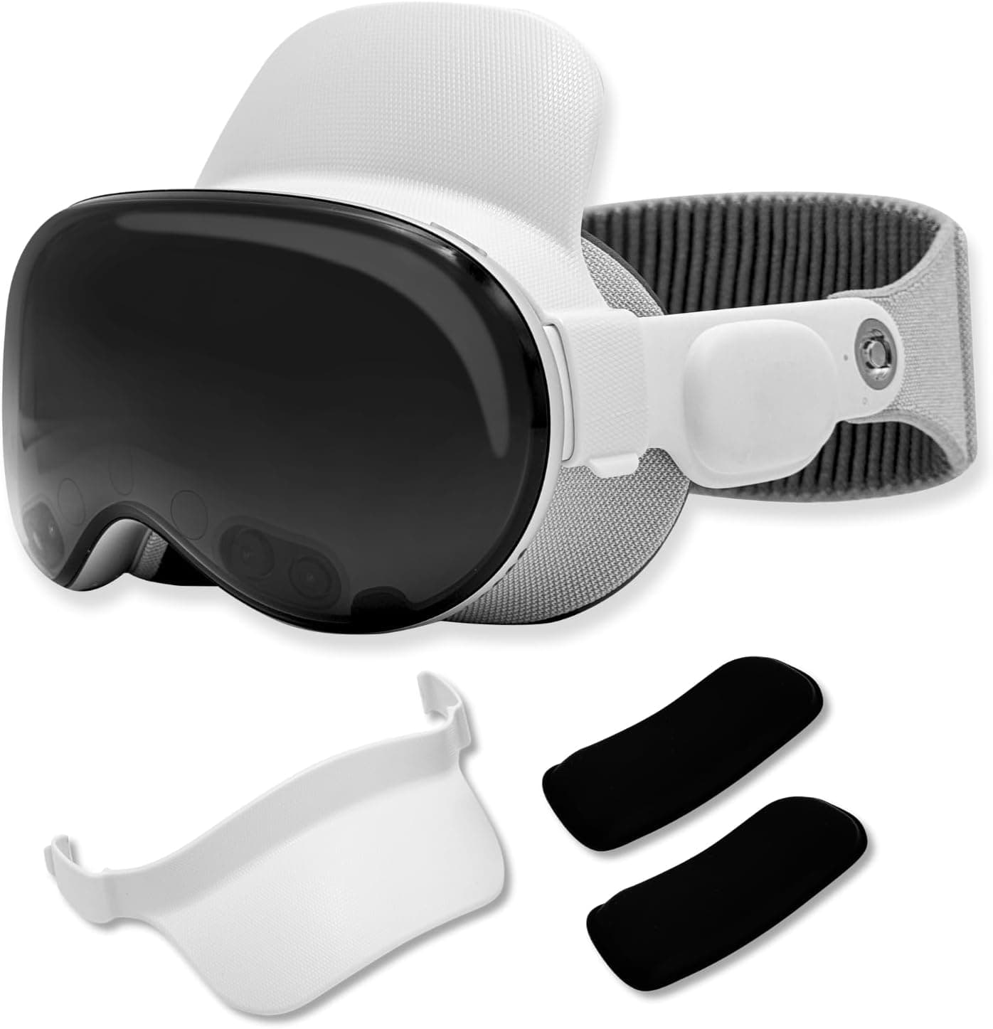 Macally Apple Vision Pro Head Strap - Comfortable for Long Use - Fits in Carry Case - Pressure Relief Apple Vision Pro Accessories