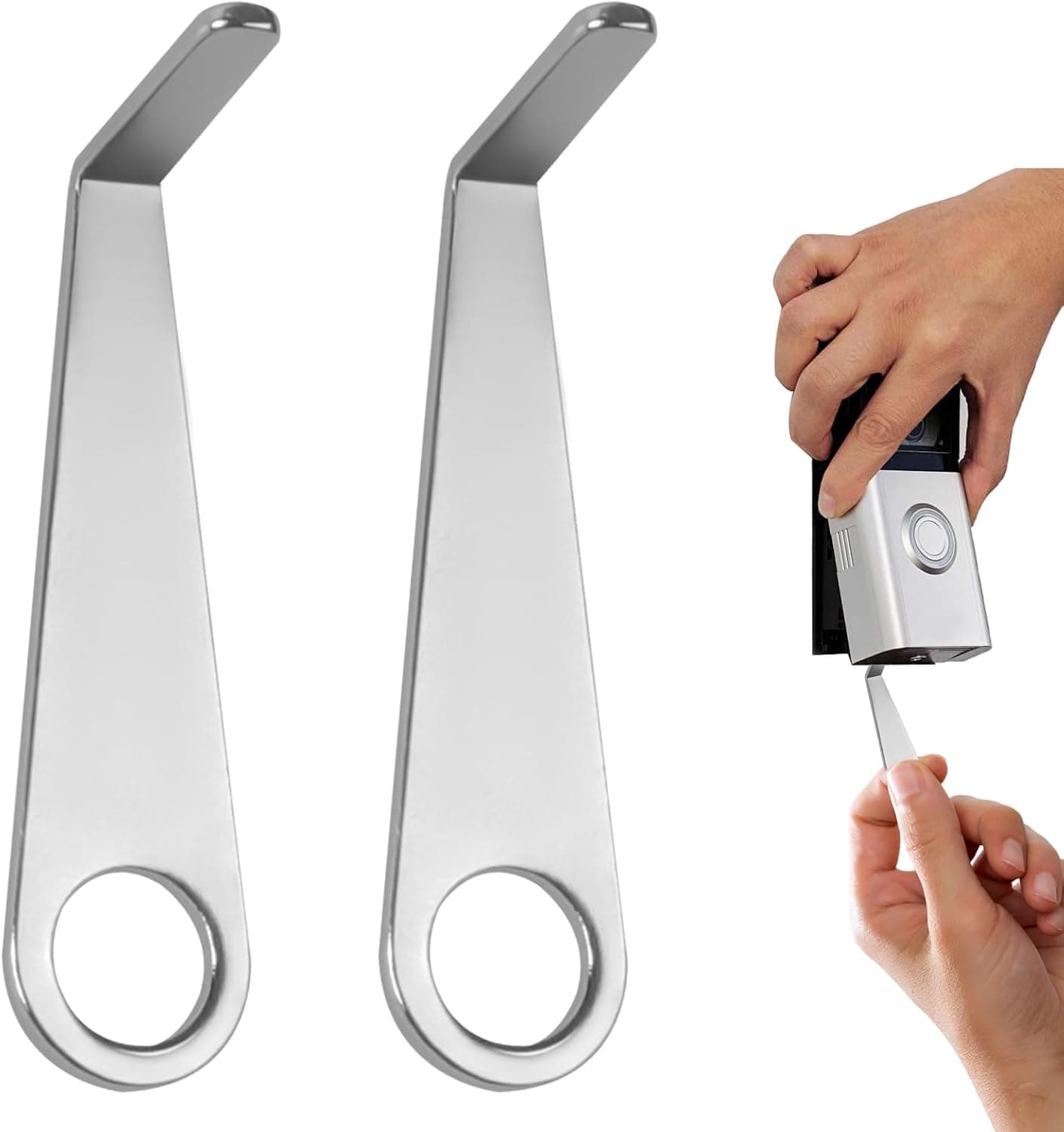 2 Pcs Doorbell Key Replacement Tool Ring Doorbell Tool Removal Key Tool Compatible with All-New R/ing Battery Doorbell (2024) Ring Doorbell Camera Opening Key Tool