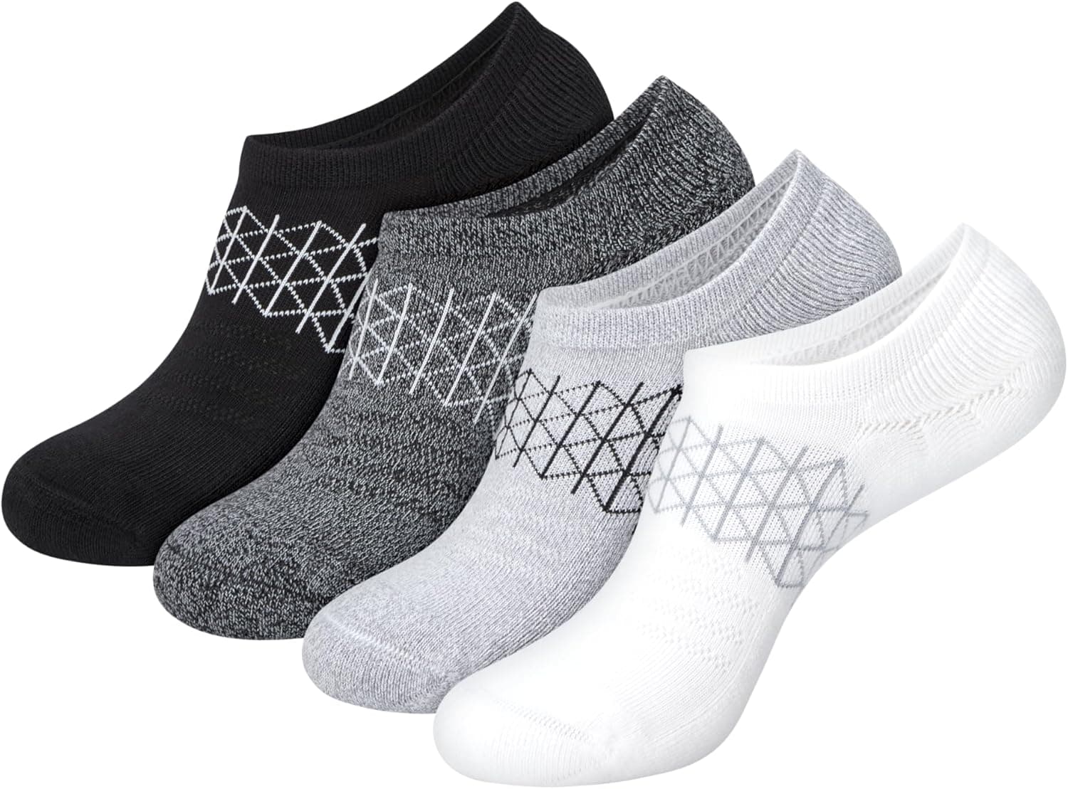 Hanes Women's Absolute Active No Show Socks (4-Pack)