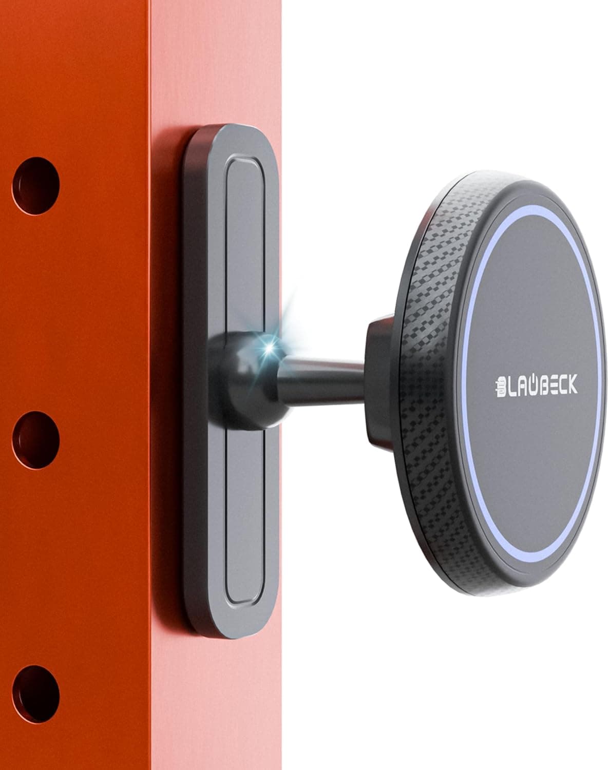 Magnetic Gym Phone Mount for MagSafe Accessories – Dual Magnet Stand for iPhone 17 and Android compatible with MagSafe Phone Stand with Alloy Base – Gym Essentials for Workouts Recording, Home, Garage