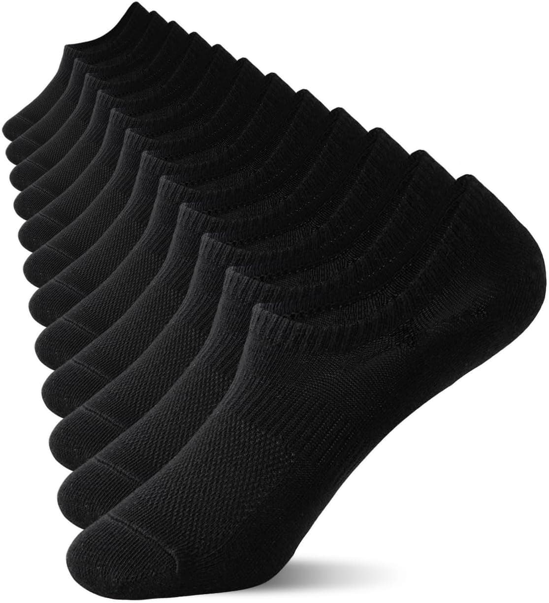 Irisbear Womens No Show Socks, Thin Cotton Non Slip Low Cut Socks 6 Pairs