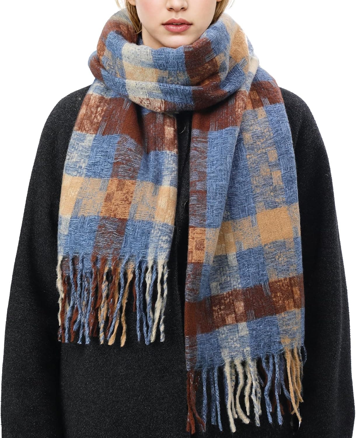 Winter Scarf for Women, Fashion Long Blanket Scarf Soft Feel Women's Scarves & Wraps