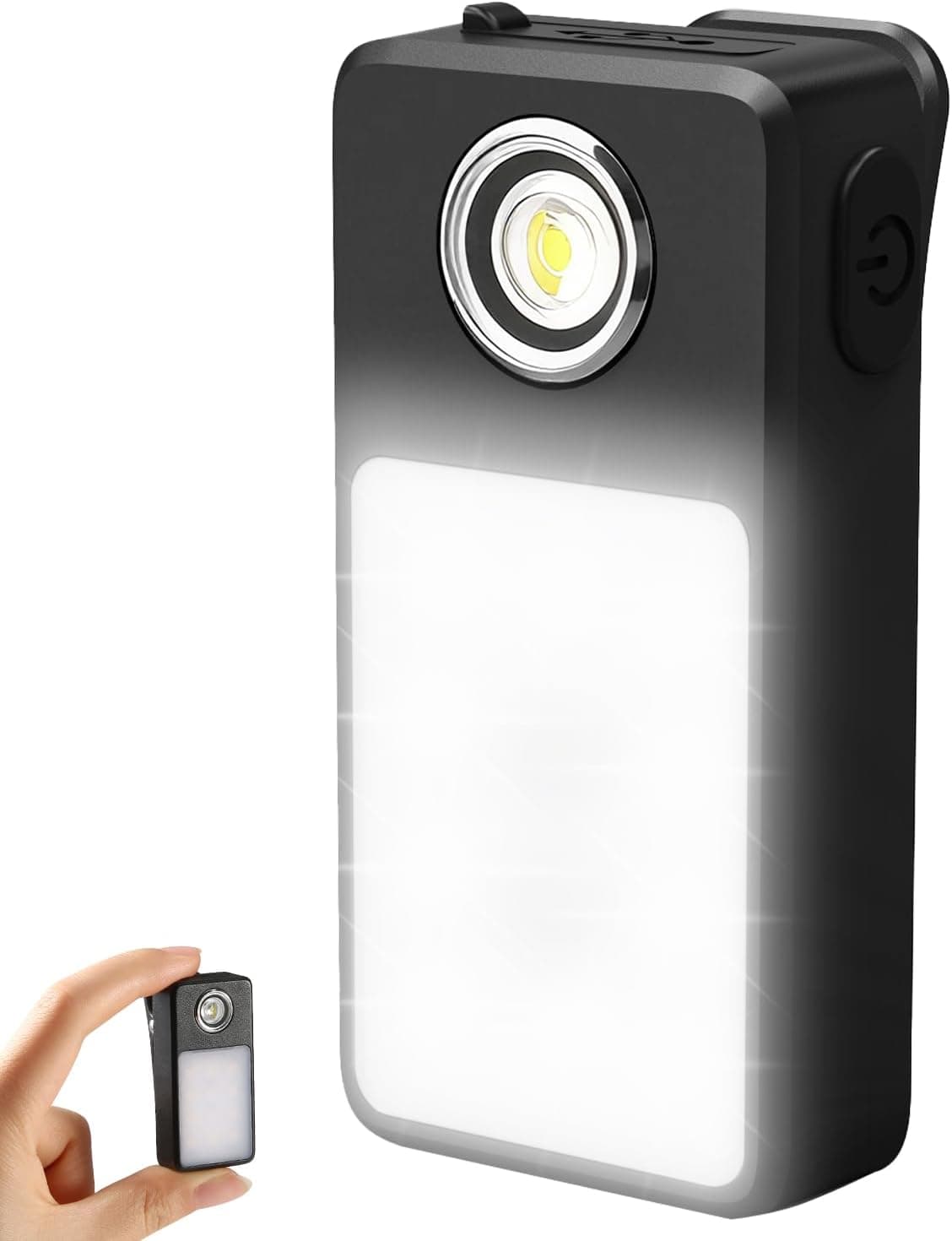 Clip on Flashlight, Rechargeable Safety Running Light with 3 Modes, Running Lights for Runners are IPX7 Waterproof, Hands Free Flashlight for Walking, Hiking, Dog Walking & Camping (2 Pack)