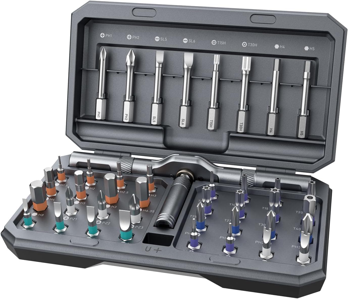 42 in 1 Magnetic Screwdriver Set, Ratchet Screwdriver Set, Multi Bit Screw Driver Set Kit with Case, Portable Repair Tool for Electronics, PC, Glasses, Bicycles, Watch, Furniture & DIY