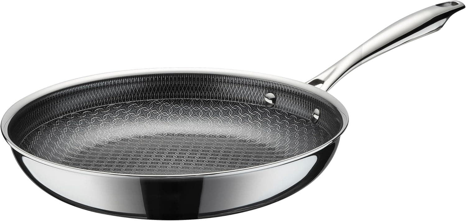 Cuisinart FusionElite+ Nonstick Tri-Ply Stainless Steel Skillet, 10″ Skillet Frying Pan with PURELYSEAR Ceramic Nonstick Technology, Scratch Proof, Cool Grip Handles, Dishwasher Safe