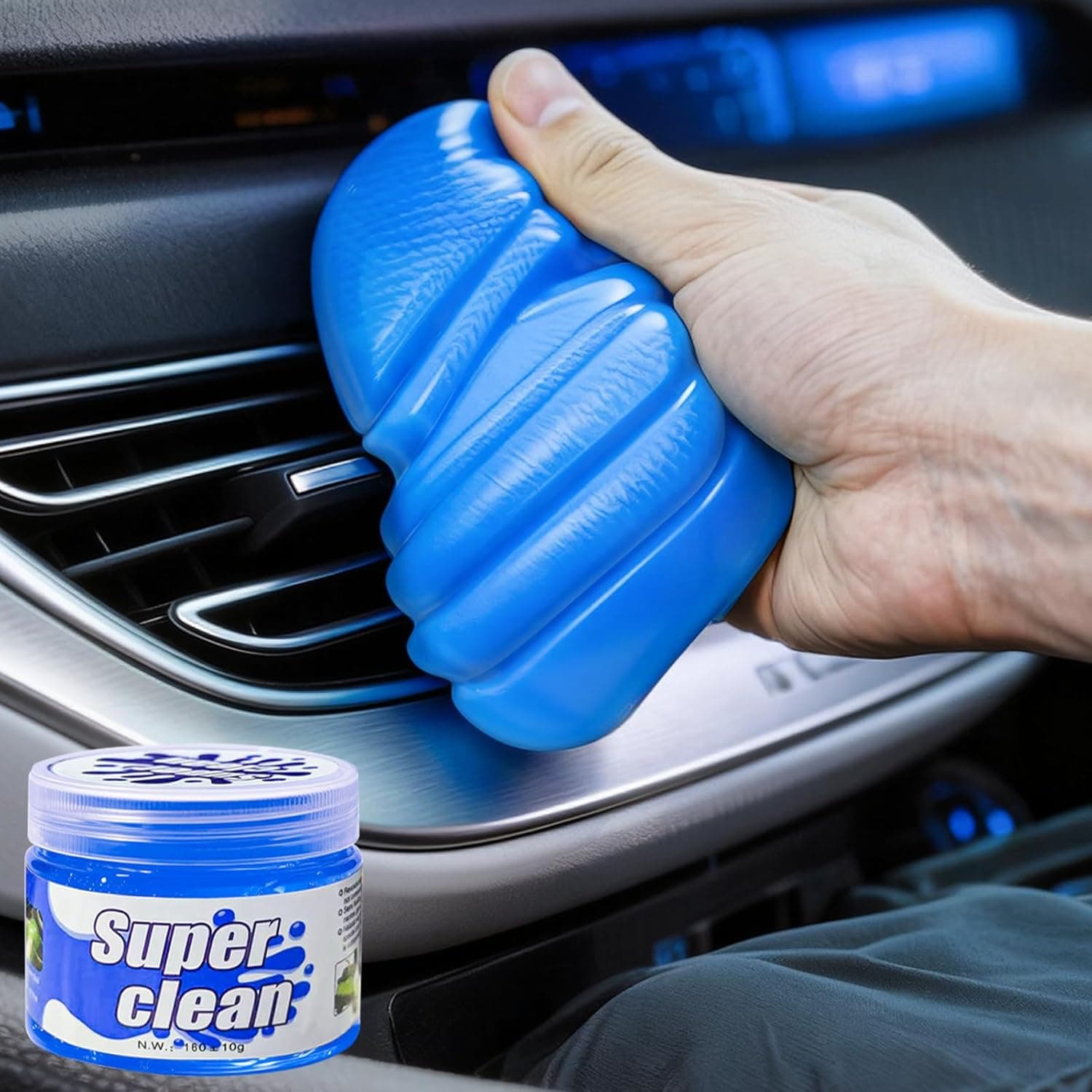 Car Cleaning Gel Car Clean Detailing Putty, Universal Car Interior Cleaner Slime, Car Putty Auto Detailing Tools Accessories, Dust Remover Perfect Cleaning Kit Supplies, Gifts for Men Women-5.6oz