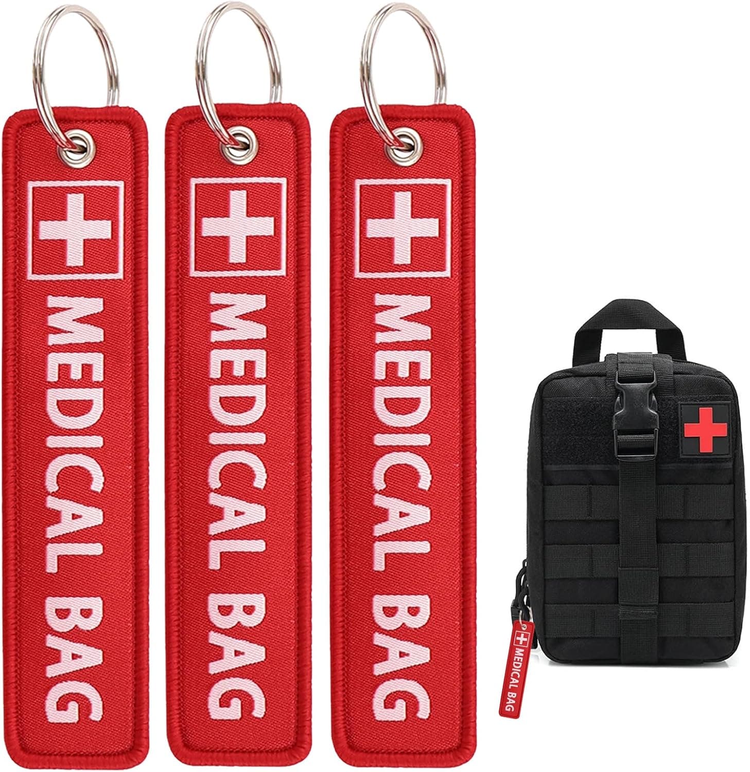 2 Pcs Medical Alert Bag Tag,Medical Bag Tag,Medical Alert Tag,Medical Equipment Luggage Tag for Cpap Respiratory Equipment, Diabetes, Allergy - Everyday Home and Travel Medical Device Luggage Tag