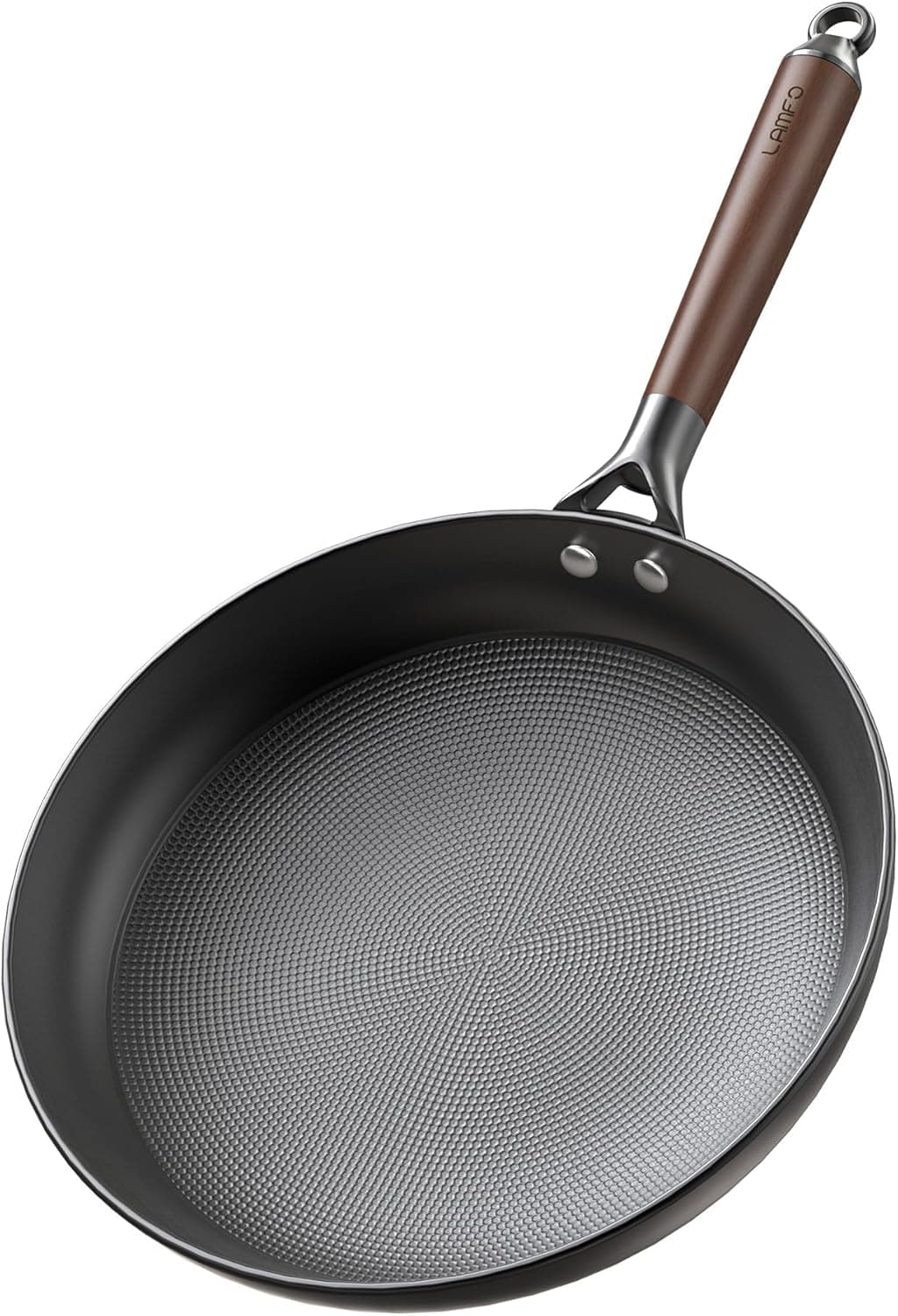 12" Cast Iron Skillets, Non Stick Frying Pans with Removable Handle & Non-Toxic Coating, Oven & Dishwasher Safe Nonstick Pan, Compatible with Gas, Electric, Induction Cooktops